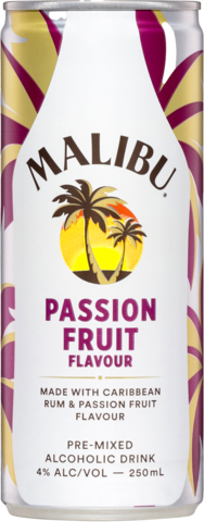 Malibu & Passionfruit Can 4X250ML