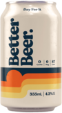 Better Beer Zero Carb Lager Can 24X355ML