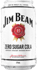 Jim Beam White Label Bourbon & Zero Cola Can 10X375ML