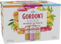 Gordons & Soda Mixed Can 3X12X250ML