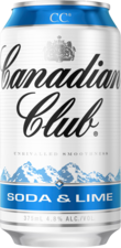 Canadian Club Soda & Lime 4.8% Can 10X375ML