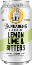 Bundaberg Alcoholic Lemon Lime Bitters Can 4X375ML