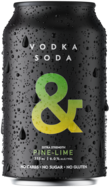 Ampersand Vodka Soda & Pine Lime 6% Can 4X330ML