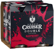 Vodka Cruiser Double Raspberry Can 4X375ML
