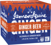 James Squire Ginger Beer Spiced Rum Can 4X330ML