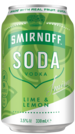 Smirnoff Soda Lime & Lemon 3.5% Can 4X330ML