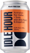 Idle Hour Vodka & Soda Wild Peach & Grapefruit Can 1X330ML