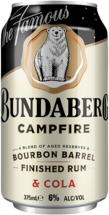 Bundy Campfire Bourbon Barrel & Cola 6% Can 4X375ML