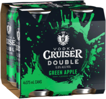 Vodka Cruiser Double Green Apple 6.8% Can 4X375ML