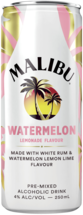 Malibu Watermelon Lemon Can 4X250ML