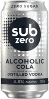 Sub Zero Alcoholic Cola Zero Sugar Can 4X375ML
