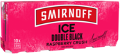 Smirnoff Ice Double Black 6.5% Raspberry Crush Can 10X375ML