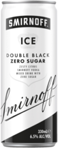 Smirnoff Ice Double Black Zero Sugar 6.5% Can 4X375ML