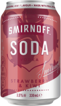 Smirnoff Soda Strawberry & Kiwi 3.5% 4X330ML