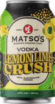 Matsos Lemon Lime Crush 4.5% Can 4X330ML