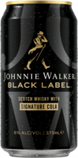 Johnnie Walker Black Label & Cola 6% Can 4X375ML