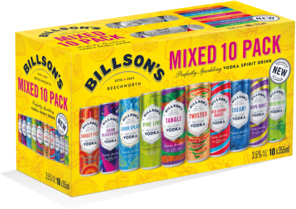 Billsons Vodka Mixed 10PK Can 10X355ML
