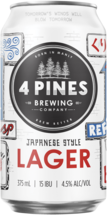 4 Pines Japanese Lager Can 16X375ML
