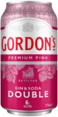 Gordons Double Pink & Soda Can 10x375ML