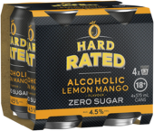 Hard Rated Lemon Mango Zero Sugar Can 4X375ML