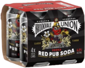 Brookvale Union Vodka Red Pub Soda 6% Can 4X330ML