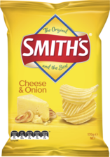 Smiths Crinkle Cheese & Onion 170GM