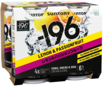 Suntory -196 Double Lemon Passionfruit 6% Can 4X330ML