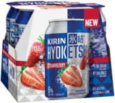 Kirin Hyoketsu & Strawberry 6% Can 4X330ML