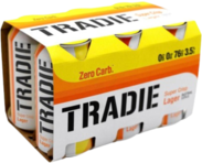 Tradie Zero Carb Mid Lager Can 6X375ML