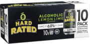 Hard Rated Lemon Lime 6% Can 10X330ML