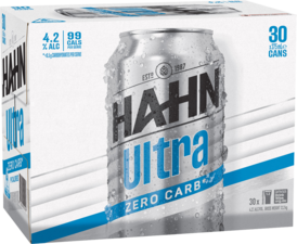 Hahn Ultra Zero Carb 4.2% Can 30x375ml