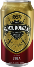 The Black Douglas Blended Scotch and Cola 4.4% 10 x 375mL Can