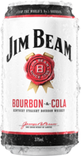 Jim Beam White Label Bourbon & Cola Can 6X375ML