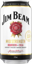 Jim Beam White Label Bourbon & Cola 3.5% Can 6X375ML