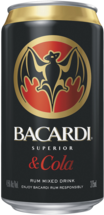 Bacardi Rum & Cola Can 6X375ML
