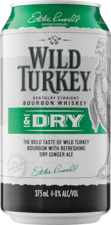 Wild Turkey Bourbon & Dry 4.8% Can 4X375ML