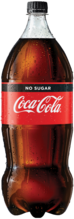 Coca Cola No Sugar Bottle 2LT