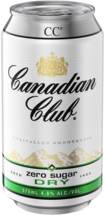 Canadian Club & Dry Zero Sugar 4.8% Can 10X375ML