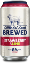 Little Fat Lamb Strawberry And Lime 8% Can 10X375ML