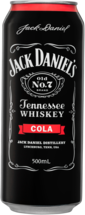 Jack Daniels Tennessee Whiskey & Cola Can 4X500ML