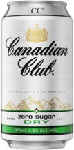 Canadian Club & Dry Zero Sugar 4.8% Can 6X375ML