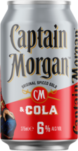 Captain Morgan Rum & Cola 6% Can 1X330/375ML