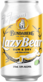 Bundaberg Lazy Bear Dry & Lime 3.5% Can 10X375ML
