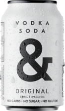 Ampersand Vodka & Soda 4% Can 4X330ML