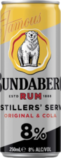 Bundaberg Rum Cola 8% Can 4X250ML