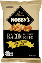 Nobby Bacon Bites Cheesy Bacon 40G