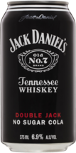 Jack Daniels Double Jack & Cola No Sugar Can 10X375ML
