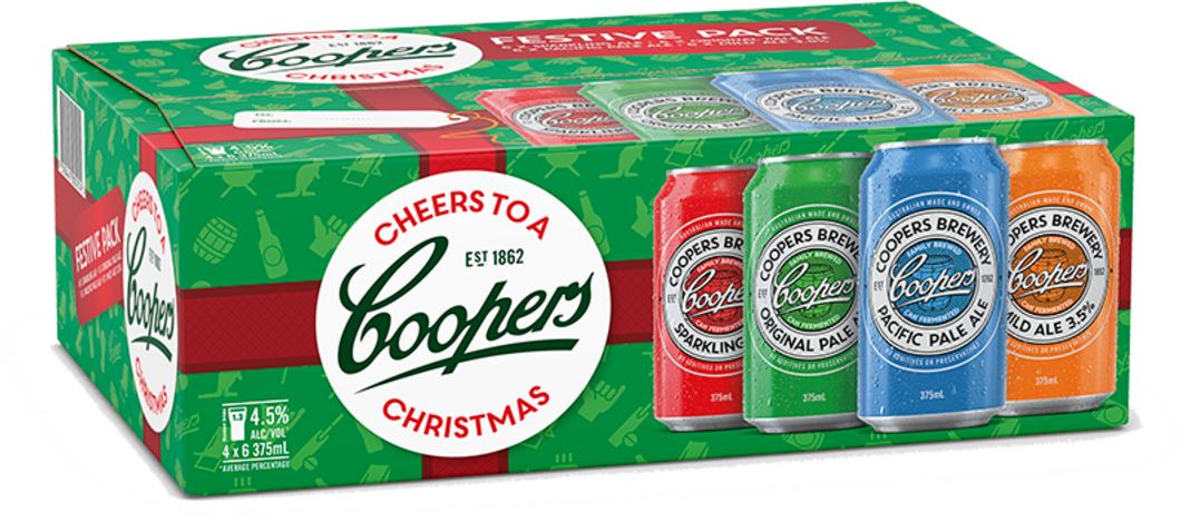 Coopers Christmas Is Brewing Mixed Ctn 24X375ML
