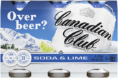 Canadian Club Soda & Lime 4.8% Can 6X375ML