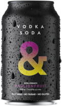Ampersand Vodka Soda & Passionfruit Can 4X330ML